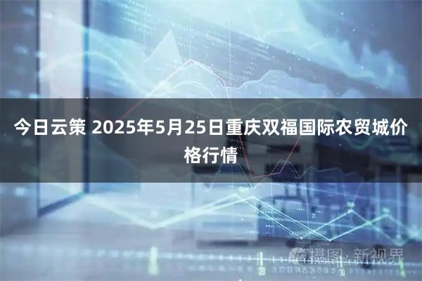 今日云策 2025年5月25日重庆双福国际农贸城价格行情